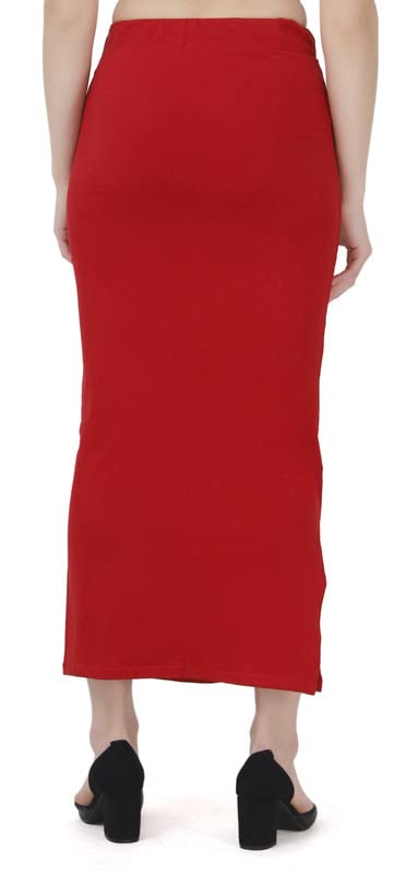 Image of Lycra Blend Cotton Saree Shapewear Petticoat for Women and Girls, Skirts Shapewear Dress for Saree