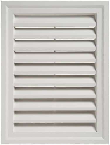 RECTGV1824 18 x 24 in. Rectangular Gable Vent - White
