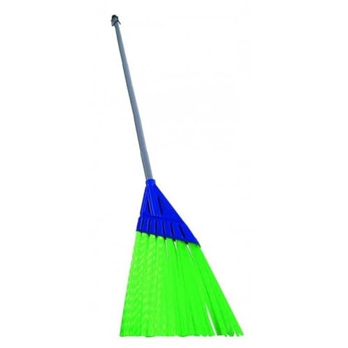 TERRE JARDIN - Balai Cantonnier, Vert, 145 x 28 cm - Balai Exterieur, Balcons, Terrasses, Garages - Fibres en Étoile, Nettoyage Facile et Efficace