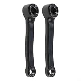 HpLive Cyclette, manovella, 127 mm, in ferro, foro quadrato sinistro/destro, compatibile con cyclette, attacco a pedale 9/16 – 20, nero, robusto, durevole, per attrezzature sportive indoor, fitness
