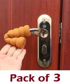 Image of EVA Foam Wall Protector Anti-Collision Door Handle Cover, Door Knob Guard Pack of 3