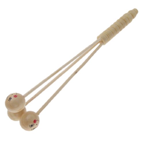 Wooden Rounded Smiling Face Knock Body Massager Bar