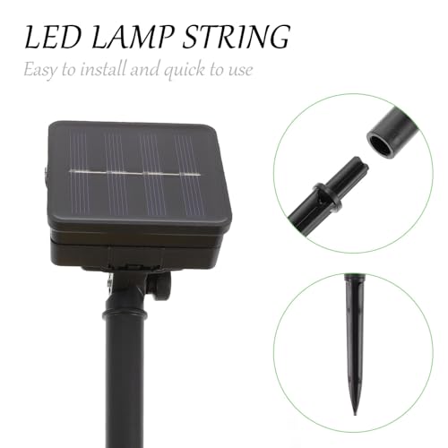 Cadena solar para sombrilla con 104 LEDs multicolor miniatura 7