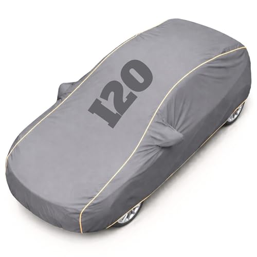 Image of Superior Grade Quality i20 Cover (All Variants) Car Body Cover - 100% Waterproof Custom Fit with Mirror Pockets | Triple-Stitched Elastic Design, Heat Reflective, Anti-Dust, All-Weather