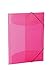 Produktbild HERMA 19505 Sammelmappe DIN A4 Transluzent Pink aus stabilem Kunststoff, abwaschbar und strapazierfähig, mit 3 Innenklappen, Gummizugmappe, Eckspanner-Mappe, 1 Zeichenmappe für Kinder
