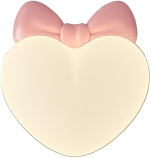 Apliques de Pared de Color Blanco Leche, Bonitas Luces LED, Aplique nórdico Moderno Rosa, lámpara montada con Forma de Corona y Corazones, iluminación de Aplique de Noche regulabl
