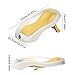 Foldable Baby Bath Seat - Non-Slip PP Shower Net Support, Ergonomic Backrest Design, Easy-Clean Christmas Gift for Toddlers