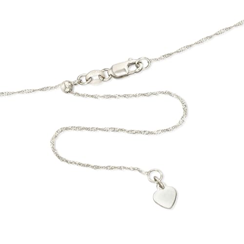 Ross-Simons Italian .8mm 14kt Gold Adjustable Singapore Chain3
