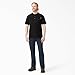 Dickies Mens Heavyweight Henley Shirts, Black, X-Large Tall US