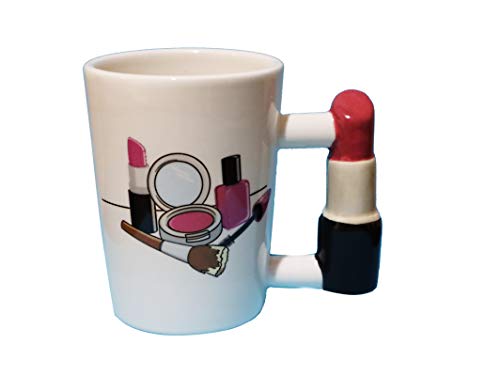 Aryellys Lipstick Handle with makeup print Coffee Mug, Tea, Hot Chocolate, Kitchen Makeup Funny Gift Coffee Cup for Women, Office or Home. Aryellys Lipstick Handle with makeup print Coffee Mug, Tea, Hot Chocolate, Kitchen Makeup Funny Gift Coffee Cup for Women, Office or Home.