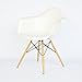 Produktbild Vitra - Eames Plastic Armchair DAW (H 43 cm), Ahorn gelblich/weiß, Filzgleiter weiß (Hartboden)