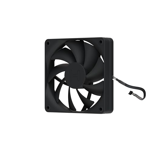 Image of Hyte Flow FA12 120mm PC Case Fans 4-Pack, High Performance, Low Noise, 1500 RPM, 4-Pin PWM, Fluid Dynamic Bearing - Pitch Black