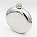 CNFLASK Mirror Finish 5oz Round Hip Flask 304 Stainless Steel Mirror Polished Liquid Container