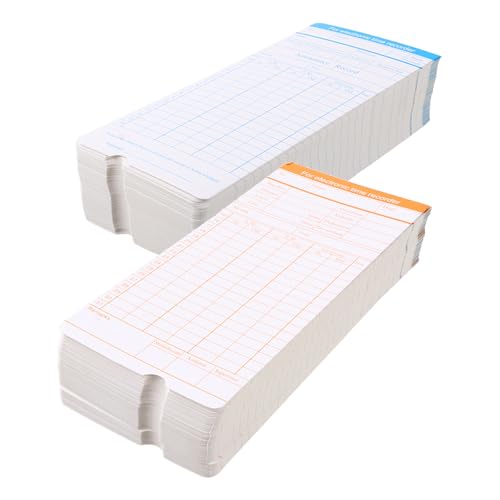 Tarjetas de asistencia facil de usar con diseño simple en papel carton duradero