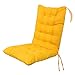 Generico Cuscino per Sedia a Sdraio, Cuscino con Schienale per Poltrone, Morbido Cuscini per Sedie da Salotto, Cuscino con Schienale per Sedie da Terrazza 45 x 100cm (Giallo) immagine