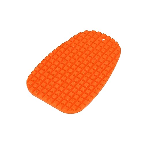 Motoforti 4 Stück Motorrad Seitenständer Platte Motorradständer Stützplatte Ständer Pad Universal Verlängerungspad Orange