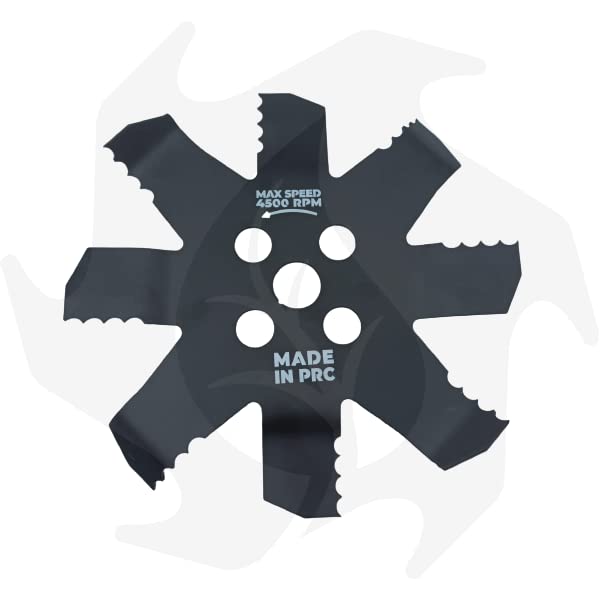 Testina disco lama coltello per decespugliatore macinone dentato nuovo modello per rovi canne sterpaglie