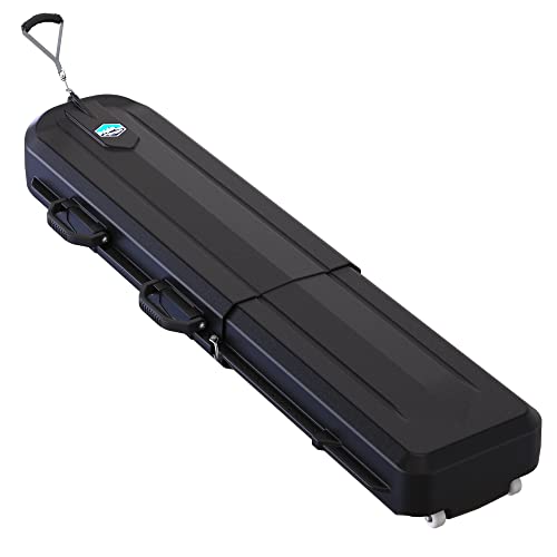 Series 3 Hard Protective Ski and Snowboard Travel Case with Wheels. Holds 3 Pairs of Skis or 2 Snowboards with Boots. Premium Silicone Handles for a Comfortable Grip