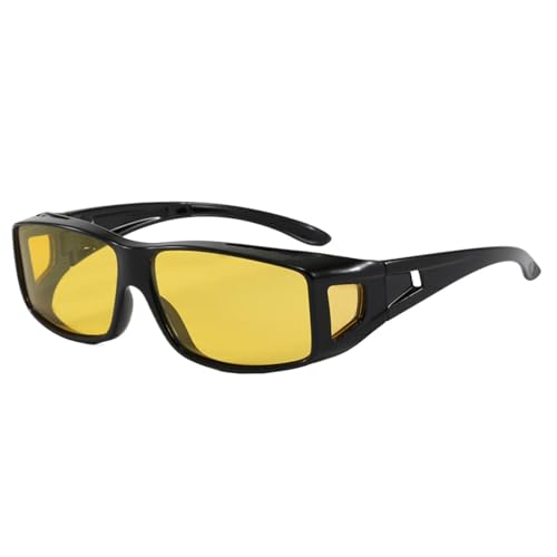 Gafas de visión nocturna, gafas de sol polarizadas para conducir, marco ligero de 30 g con tinte de lente ajustable, escudo óptico antirreflejos, protección UV con claridad nocturna mejorada, uso al