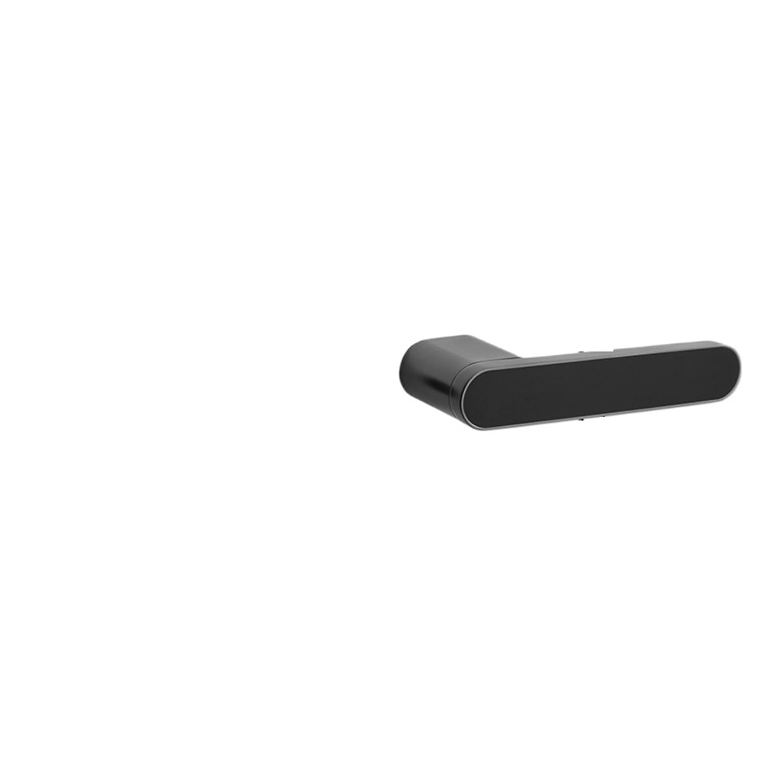 Biały minimalistyczny magnetyczny cichy zamek do drzwi z litego drewna | Minimalistyczny magnetyczny do sypialni, cichy, lite drewno, ekologiczny, biały uchwyt (35 szarych, 35-50 mm, bez klucza)