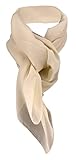 chiffon beige shirt Artikelnummer: Tuch-100187A TigerTie Damen Chiffon Halstuch beige sandfarben Uni Gr. 90 cm x 90 cm - Schal