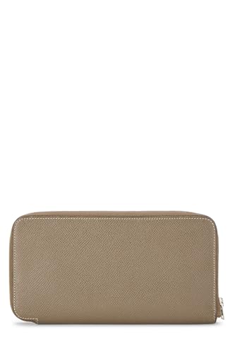 Pre-Loved Etoupe Epsom Silk'In Continental Wallet, Grey3