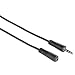 Produktbild Hama 75122314 - Audio-Kabel (3.5mm, Männlich, 3.5mm, Weiblich, 3 m, Schwarz)