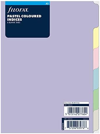 6pc Filofax A4 Blank Index Refill Note/Memo Divider Tab File Organiser - View #3