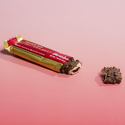 Image of Barebells Protein Bar Peanut Butter & Jelly - 12 Count, 20g Protein, 0g added sugar, High Protein Snack, Soft Texture - 1.94 oz (55g)