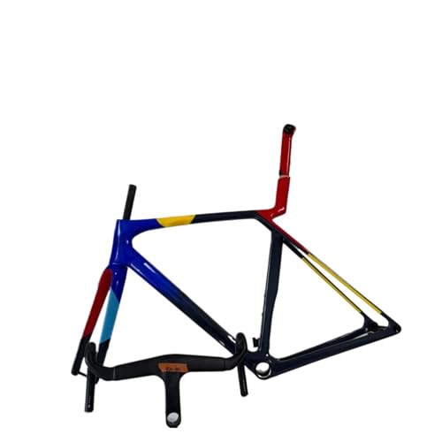 Realizzato come telaio for bici da strada in carbonio, parte di un set completo di telai for biciclette da utilizzare nel ciclismo su strada.