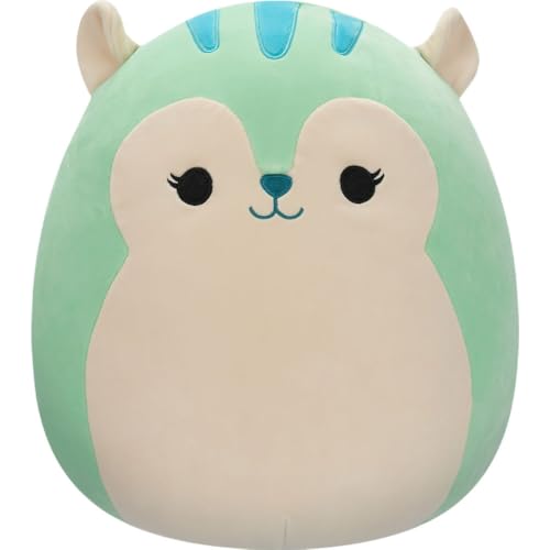 Squishmallow Plüschtier Fuyuki, das grüne Eichhörnchen 20 cm – Squishmallows Kuscheltiere