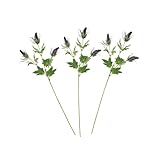 Chacun avec une tête de houx de mer et un feuillage réaliste en soie synthétique