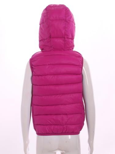 JEATHA Unisex Boys Girls Puffer Down Vest Hooded Zip Up Waistcoat Sleeveless Lightweight Jackets Outerwear4