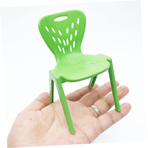 ibasenice Suporte De Mini Cadeira 2 Peças De Para Casa De Bonecas Para Móveis Miniaturas De Móveis P