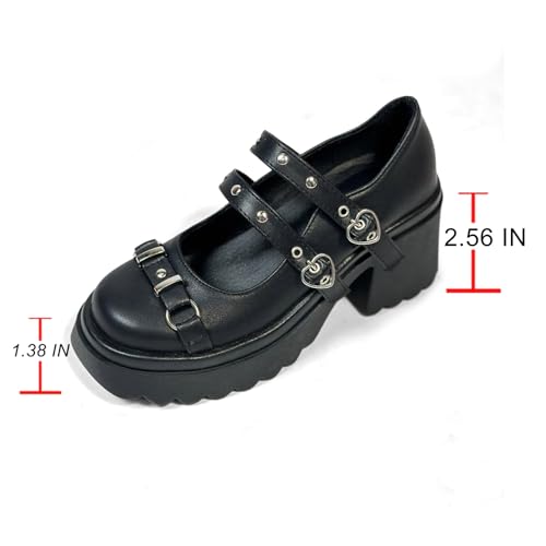 Kawii Shoes Bow Pearl Heels Lolita Platform Heels for Women Lace Cute Mary Janes Pumps 5