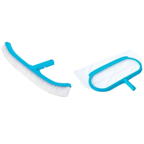 Intex Brosse de paroi courbee 41 cm & epuisette de Fond