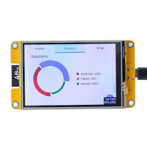 Image of Hosyond 3.5'' 320x480 Touch Screen with ESP32 Module WiFi+BT Dual-core ST7796 Driver LCD TFT Smart Display Screen for Arduino IoT