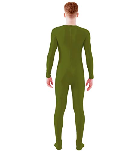 Ensnovo Adult Spandex One Piece Unitard Full Body Suit Costume Army Green, Xl #TOP6