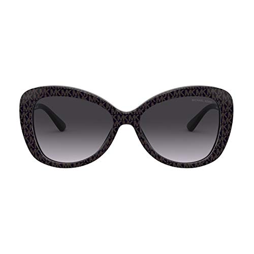 Michael Kors 56 mm Positano Butterfly Sunglasses MK2120 Dark Brown Mk Jacquard Logo/Dark Grey Gradient One Size,womens - Image 3