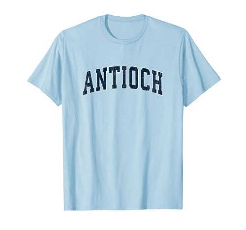 Antioch California CA - Design vintage sportivo, colore: blu navy Maglietta