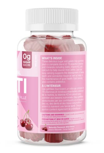 Suku Vitamins Teen Girl Gummies – Sugar Free Vegetarian Gummy Vitamins Supplement With 19 Essential Nutrients Strengthens Bones, Muscles, Enhances Energy & Skin Health – Cherry Flavour (60 Count) #TOP2