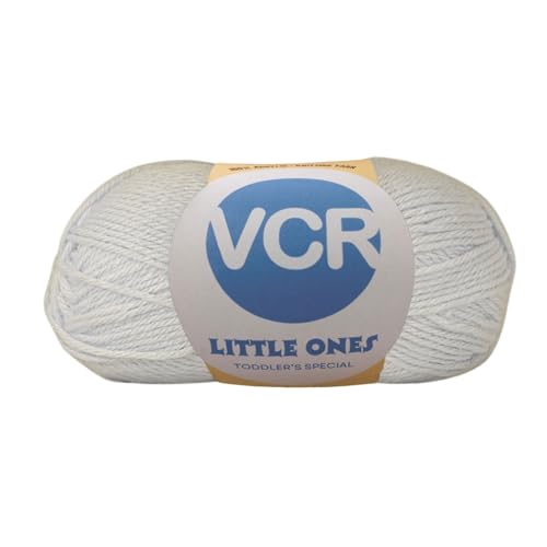 Image of VCR White Yarn, 100 Grams Hank, 190 Meters Length, Acrylic Ball for Crochet and Knitting, Soft Crosia Threads, Pack of 1 Yarn, Suitable for DIY Crafts