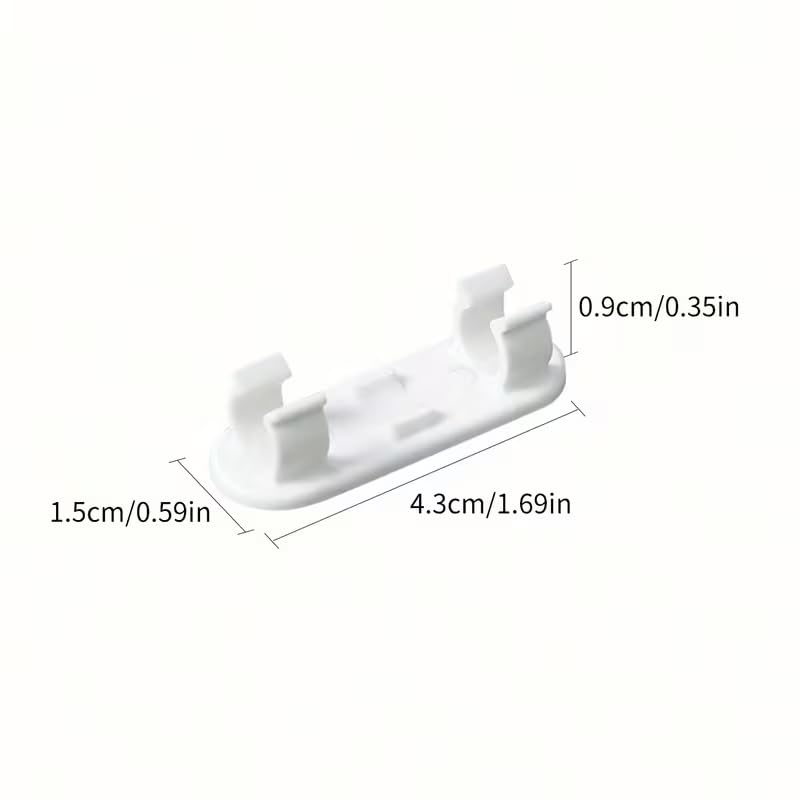 40pcs Adjustable Cable Clips - Sticky Wire Organizers para TV, PC y Cables Ethernet bajo el escritorio y gestión de cables en la pared, montaje adhesivo de plástico duradero, removible sin daños para organización en oficina y hogar miniatura 4