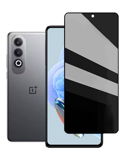 Image of For Oneplus Nord CE 4 5G PRIVACY Screen Protector, 9H Tempered Glass, HD Clear Case Friendly For Oneplus Nord CE4 5G Glass Screen Protector-Black
