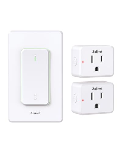 Zoiinet 2-Gang Remote Control Outlet Plug