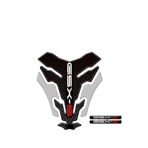Protection réservoir moto GSX-S 1000 autocollant de genou en résine noire