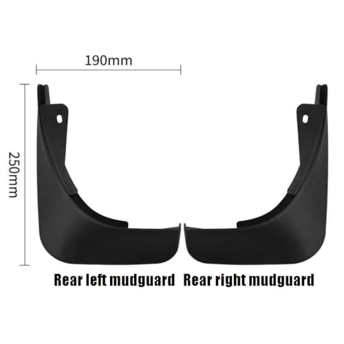 Faldones para el barro de coches Audi A1 Hatchback 2012-2015 4