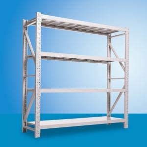 Powered 4 Layer Stainless Light Duty Shelf/Warehouse Storage Racks Powder Coated 200kg (100X60X200cm)