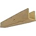 Ekena Millwork BMKP3C0060X060X144NG 3-Sided (U Knotty Pine Endurathane Faux Wood Ceiling Beam, 6"W x 6"H x 12
