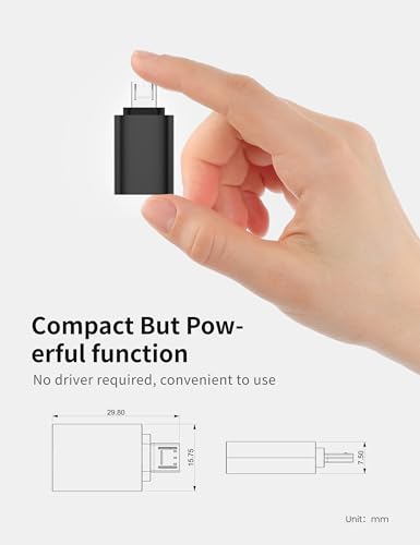 Fidioto Micro USB 2.0 OTG Adapter【10 Pack】, Micro USB to USB-A Female Adapter, The Mobile Phone is Directly Connected to the USB Flash Drive/Keyboard, Plug and Play - image 6